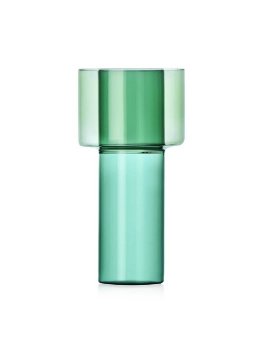 Vaso Grande A Blu-Petrolio – Vetro Borosilicato Ichendorf