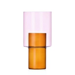 Ichendorf Milano Vaso grande B ambra e rosa