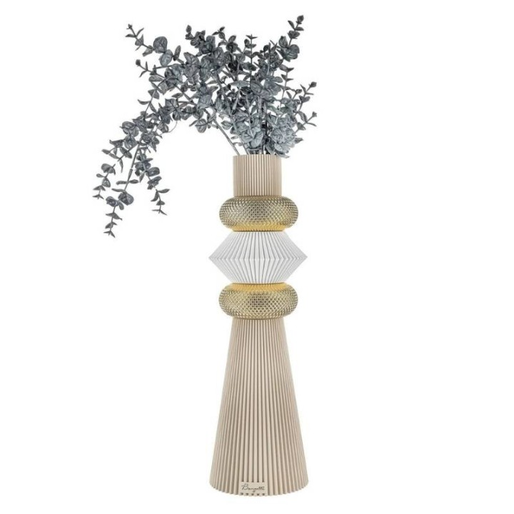 Bongelli Preziosi Vaso Modular nocciola e oro 39 cm