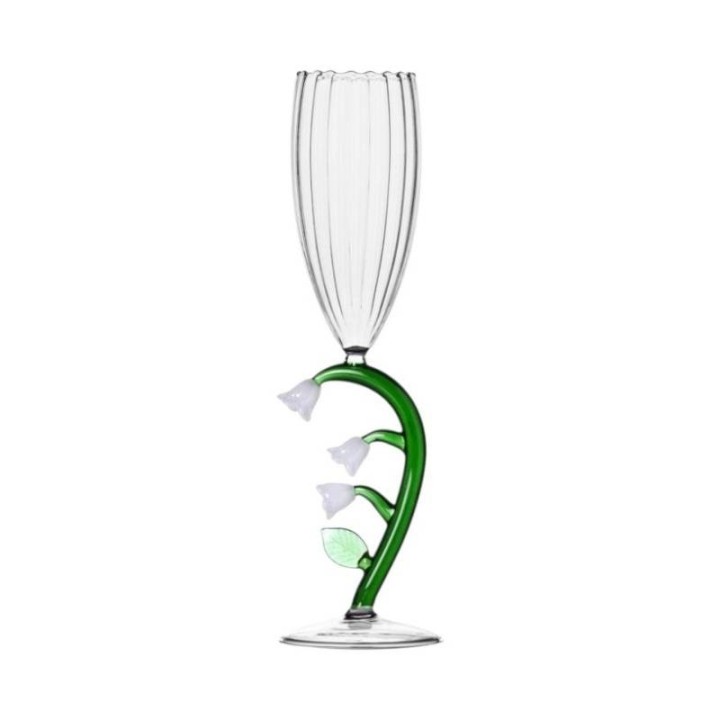 Ichendorf Flute ottico Botanica con fiore bianco da 250 ml