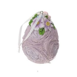 Hervit Creations Uovo da appendere resina lilla