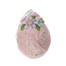 Hervit Creations Uovo da appendere resina rosa