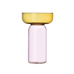Ichendorf Milano Vaso Aura cilindrico ambra e rosa
