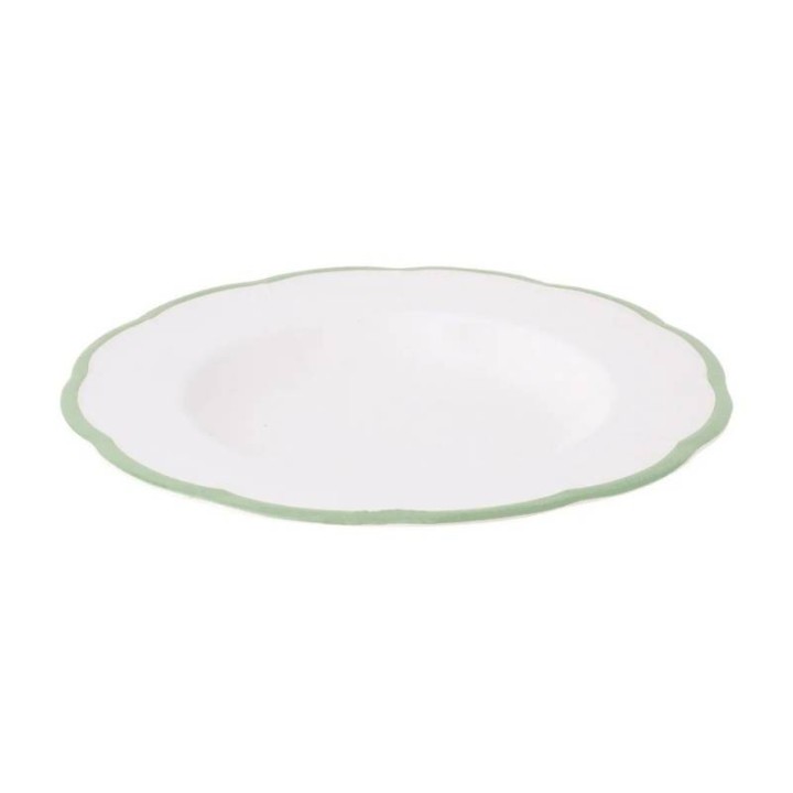 Bitossi Home Piatto fondo Petalo verde Ø 22,8 cm