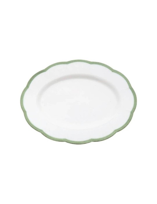 Vassoio Ovale Verde 36x25 cm – Bitossi Home