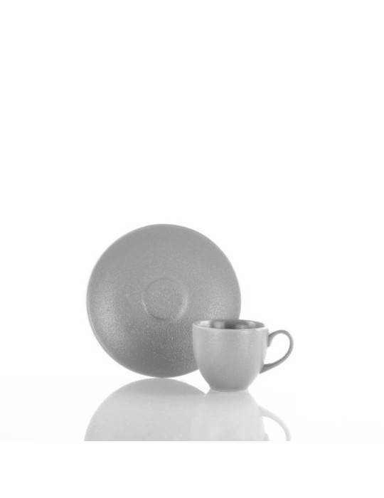 Servizio Caffè 12 Pezzi Terrea Grey in Porcellana