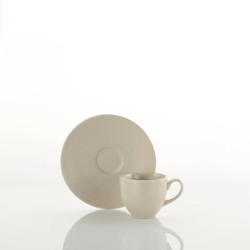 Servizio Caffè 12 Pezzi Terrea Sand in Porcellana Beige