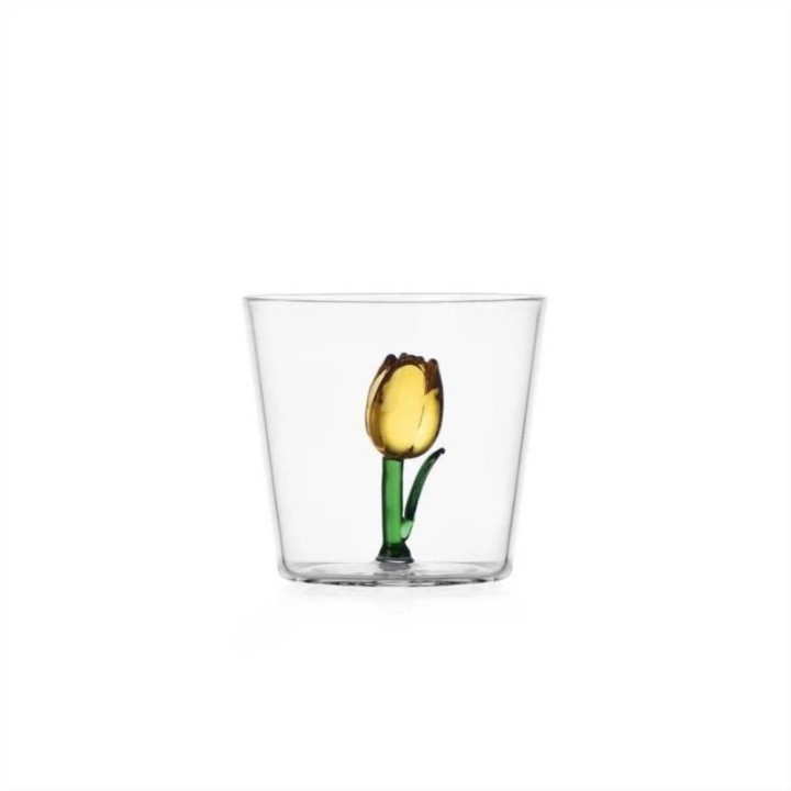 Ichendorf Tumbler Botanica con tulipano giallo da 30 cl