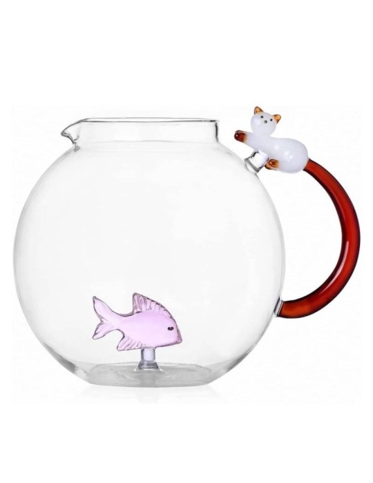 Tabby Cat – Brocca Pesce Rosa e Gatto Bianco Coda Ambra Ichendorf Milano