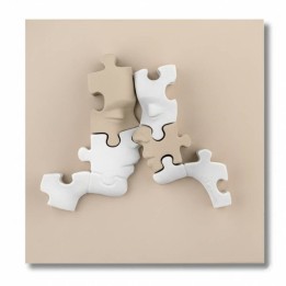 Bongelli Preziosi Quadretto Visi Puzzle 15 × 15 cm