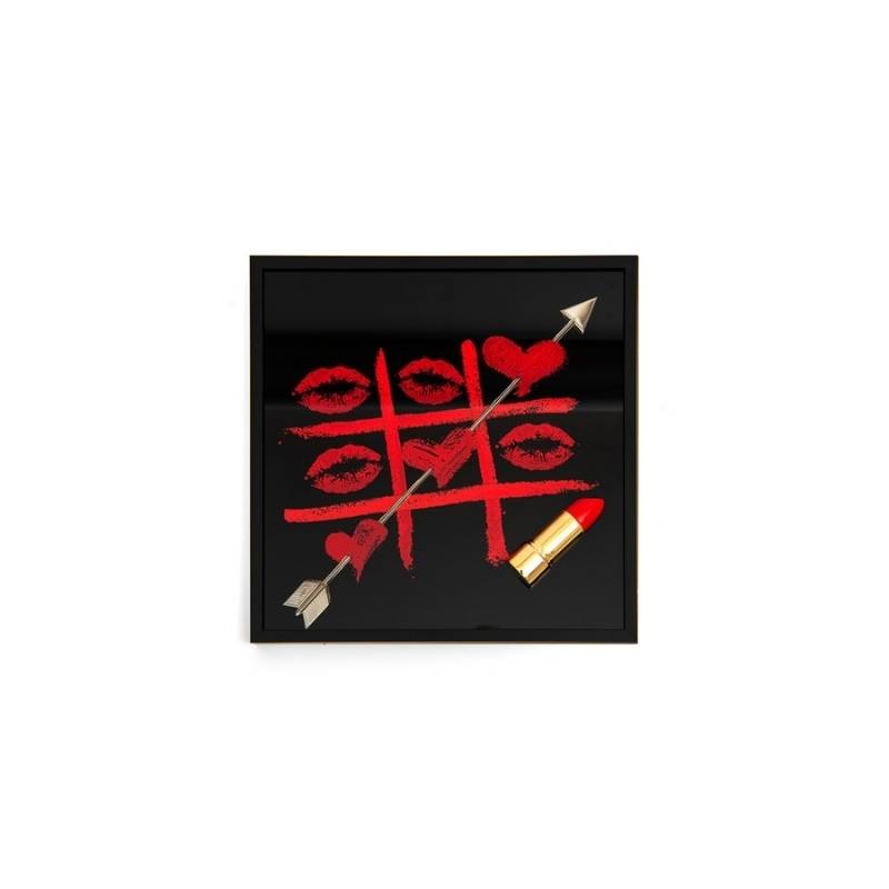 Quadro “KISS & PLAY” 30x30 cm – Sequenze