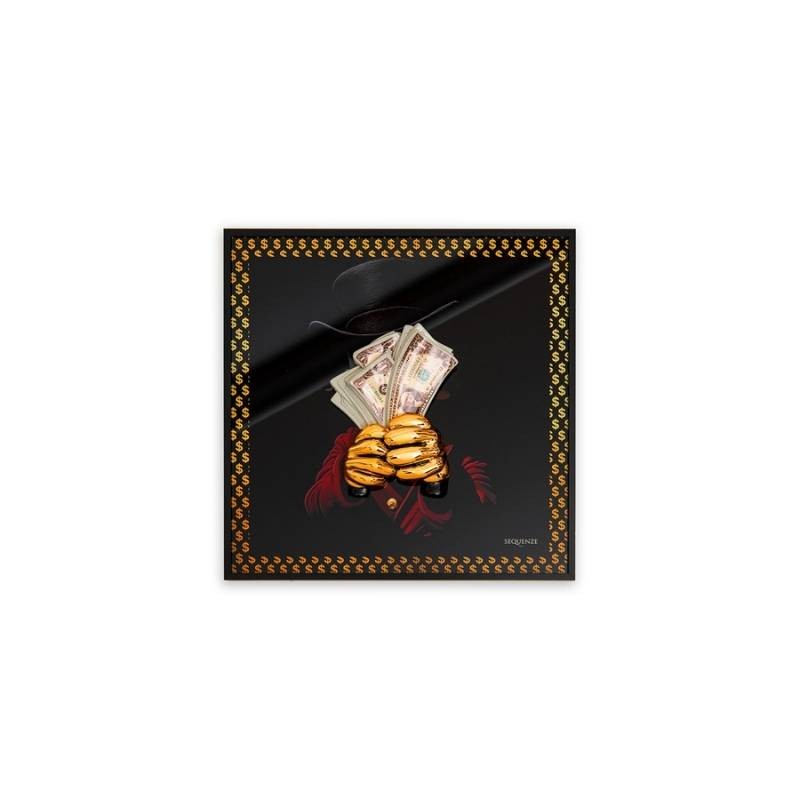 Quadro “DREAM BIG ORO” 30x30 cm – Sequenze