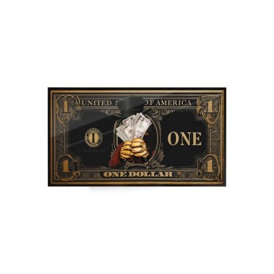 Quadro “DREAM BIG FAMOUS DOLLAR” 30x55 cm – Sequenze