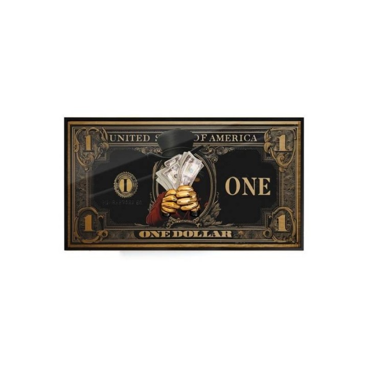 Sequenze Quadro Dream Big Famous Dollar 30 × 55 cm