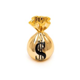 Sequenze Scultura Money Bag oro da 20 cm