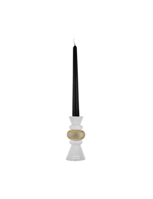 Portacandele Modular H.25 Bianco Oro – Bongelli Preziosi