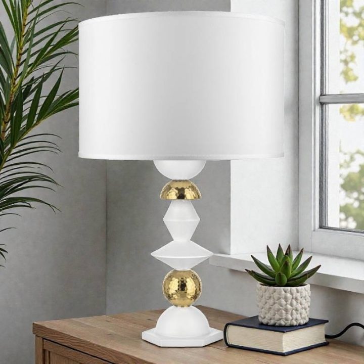 Bongelli Preziosi Lampada Liberty bianca e oro 65 cm