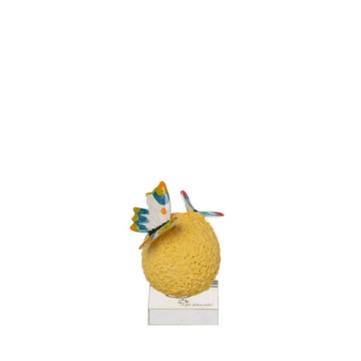 Gli Alberelli Sfera Prato giallo con farfalle 4 × 4 cm