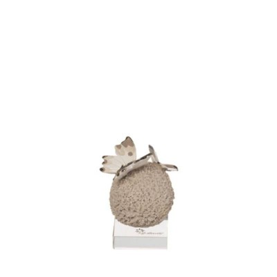 Sfera Prato Tortora con Farfalle 4x4 cm – Collezione Gli...