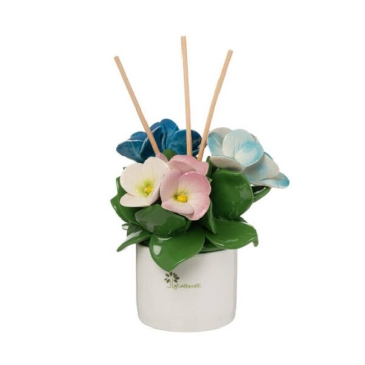 Gli Alberelli Profumatore Ortensie in ceramica 17 cm