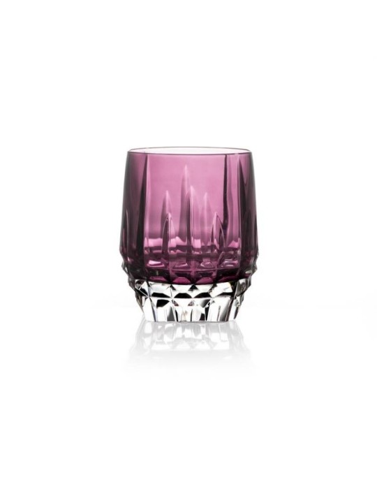 Set 2 Bicchieri Gem Ametista in Vetro Viola –...