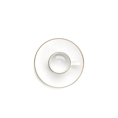 Servizio Caffè 13 Pezzi Domus Gold in Porcellana –... 2