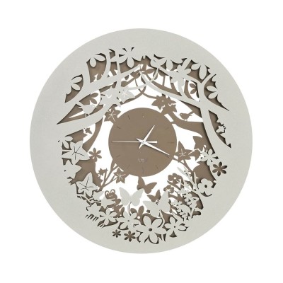 Arti e Mestieri - Orologio da parete C'era una volta avorio sabbia