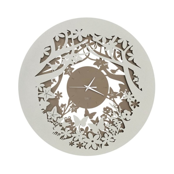 Arti e Mestieri - Orologio da parete C'era una volta avorio sabbia