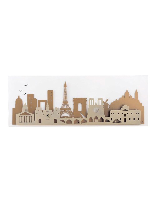 Arti e Mestieri - Pannello "Paris" bianco, beige, nocciola Arti e Mestieri - Pannello "Paris" bianco, beige, nocciola