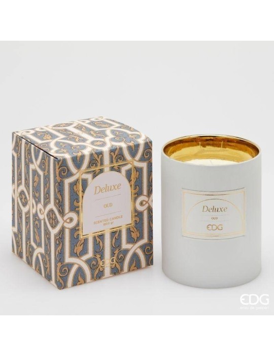 Candela Deluxe con Profumo Oud Ø15 H18 cm EDG