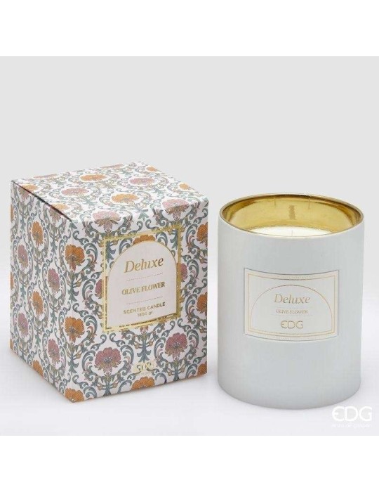 Candela Deluxe con Profumo Olive Flower Ø15 H18 cm EDG