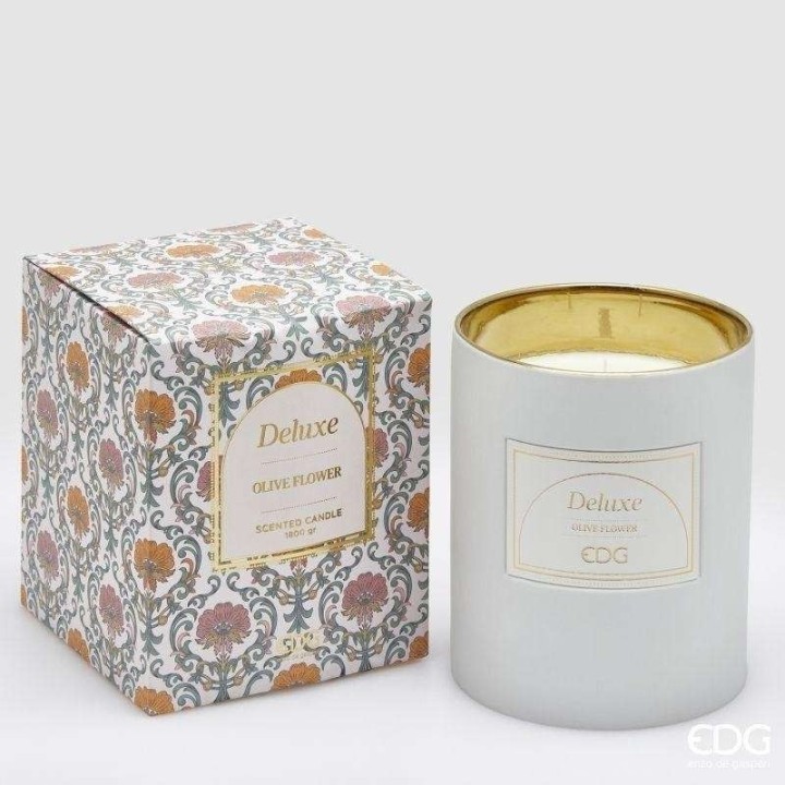 EDG Enzo De Gasperi Candela Deluxe Olive Flower Ø 15 cm