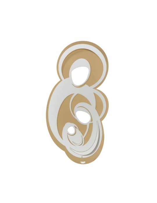 Pannello Decorativo in Ferro Icona Sacra Famiglia Piccola – Arti e Mestieri