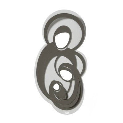 Pannello Decorativo in Ferro Icona Sacra Famiglia Piccola...