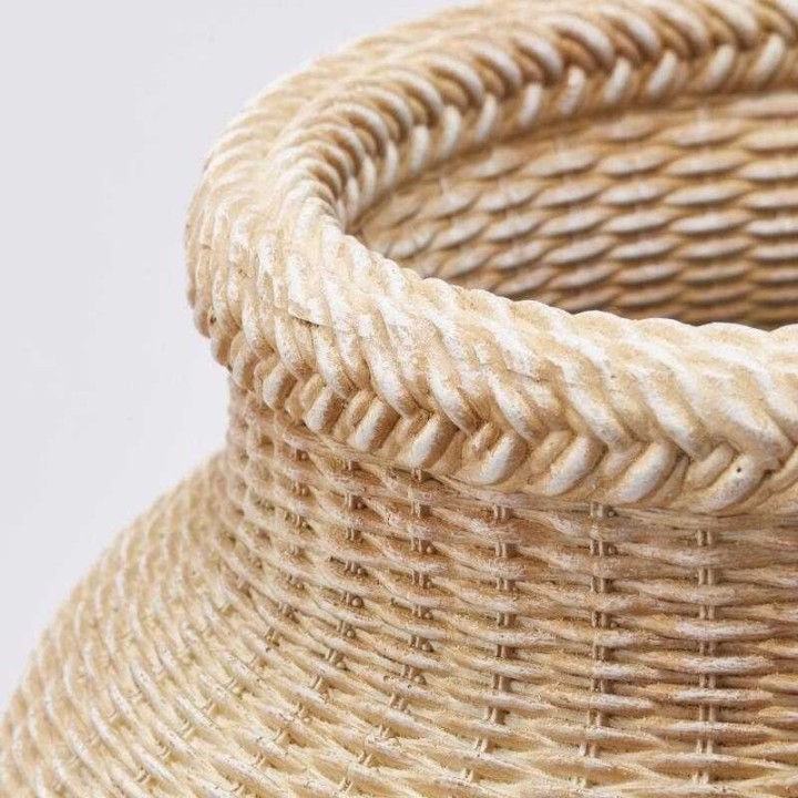 EDG Vaso Intreccio Hazelnut in poliresina alto 56 cm
