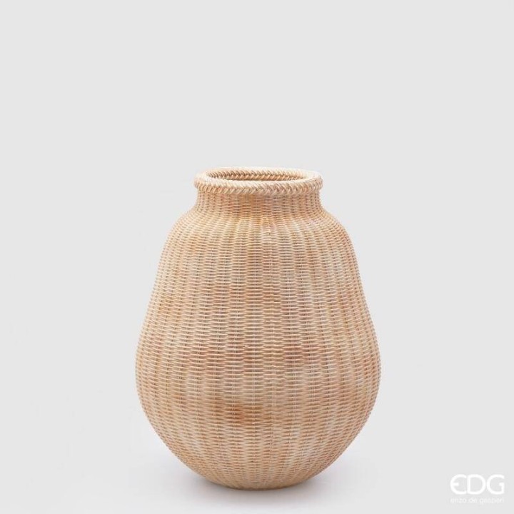 EDG Vaso Intreccio Hazelnut in poliresina alto 56 cm