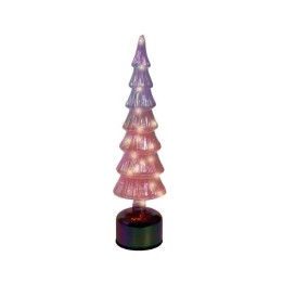 Kaemingk Albero rotante in vetro rosa micro LED 39 cm