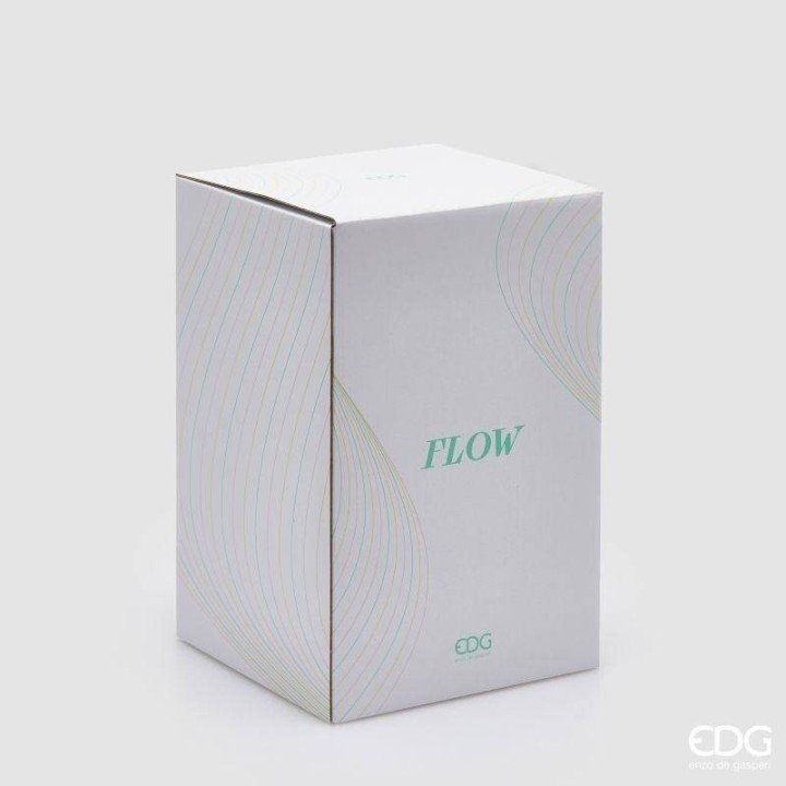 EDG Enzo De Gasperi Vaso Flow vetro satinato verde 30,5 cm