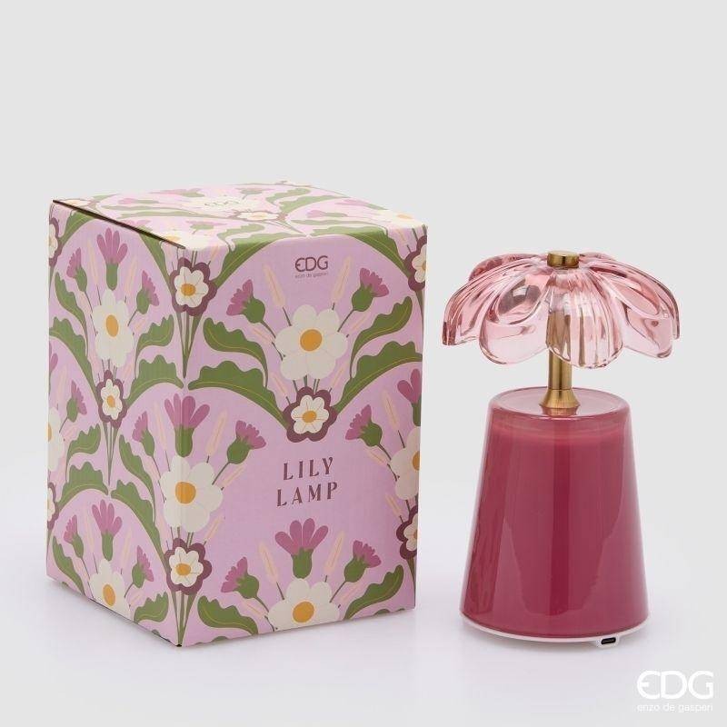 Lampada da Tavolo Lily Beauty H17,5 cm Ricaricabile USB – EDG Enzo De Gasperi
