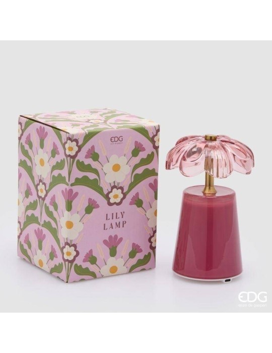 Lampada da Tavolo Lily Beauty H17,5 cm Ricaricabile USB – EDG Enzo De Gasperi