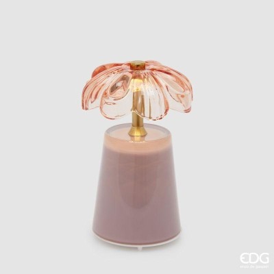 Lampada da Tavolo Lily Pink H17,5 cm Ricaricabile USB –... 2