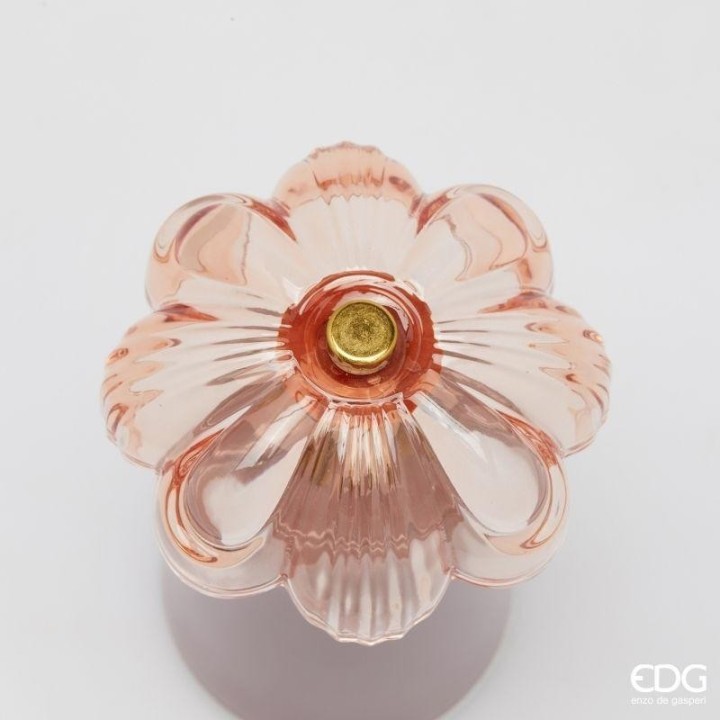 EDG Enzo De Gasperi Lampada Lily rosa ricaricabile 17,5 cm