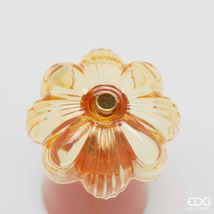 EDG Lampada Lily arancione ricaricabile 17,5 cm