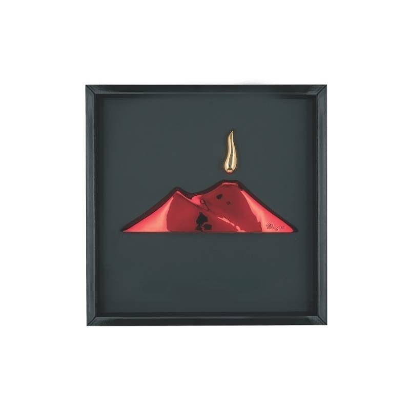 Quadretto Vesuvio 16x16 Nero/Rosso – Bongelli Preziosi