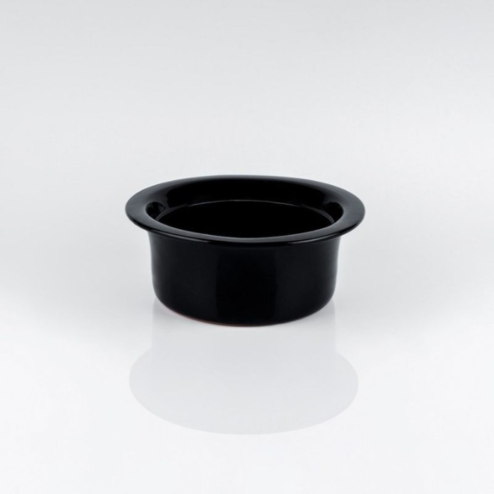 KnIndustrie Casseruola Crete in terracotta nera Ø 24 cm