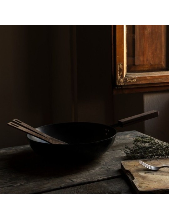 Black | Wok / Saltapasta 32 cm di KnIndustrie