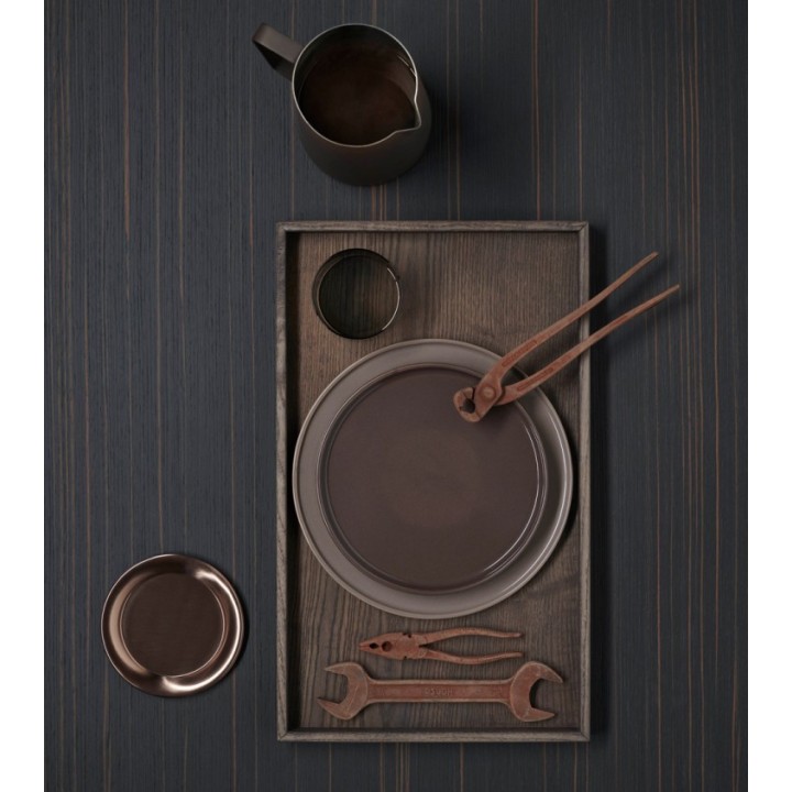 KnIndustrie Vassoio Kn Tile in legno e grès 45 × 25 cm