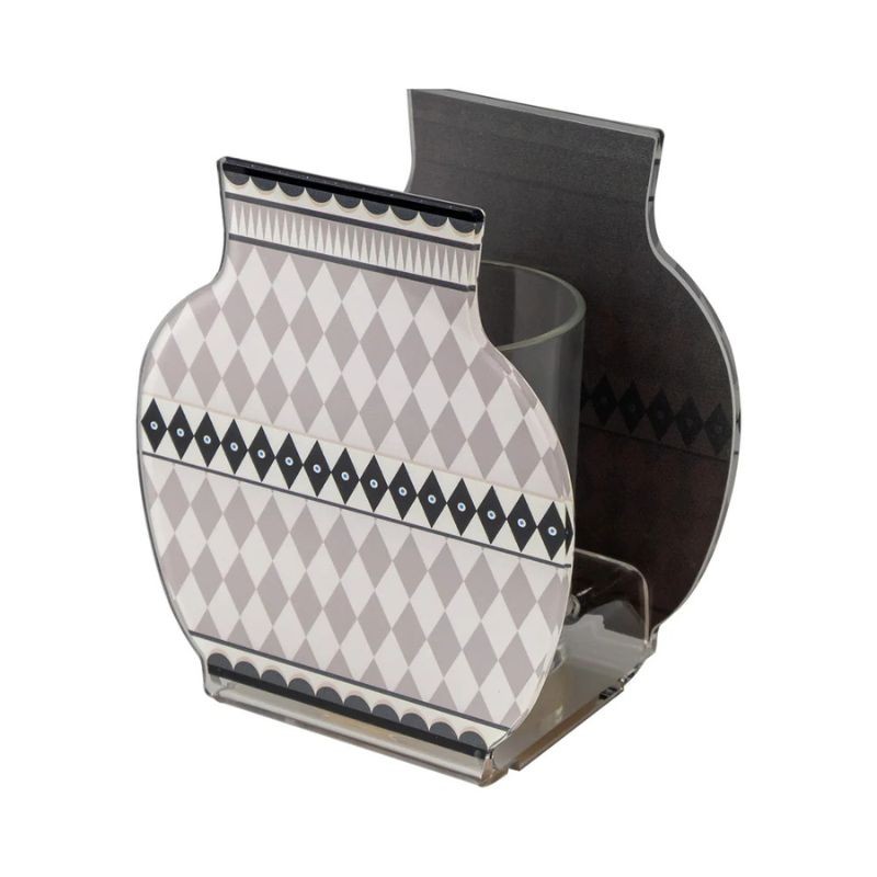 Vasetto Lisbona Special Moments Tortora in Cristallo Acrilico Vesta Home