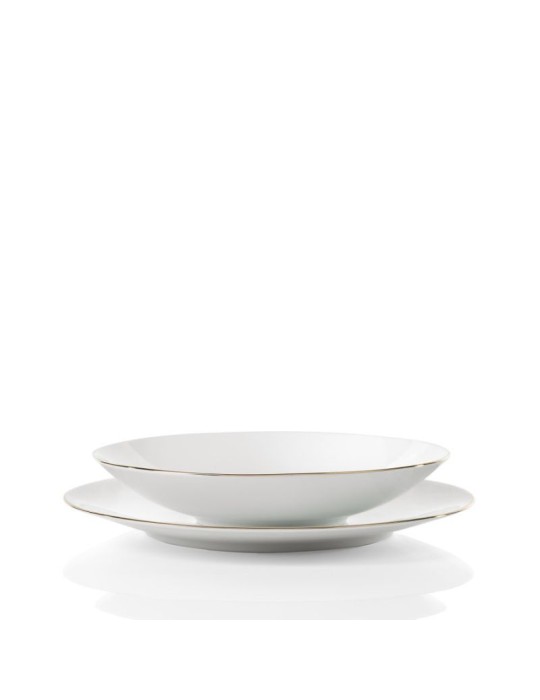 Servizio Tavola 38 Pezzi Domus Gold Line in...