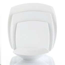 Weissestal Servizio di piatti Square-O White 40 pezzi